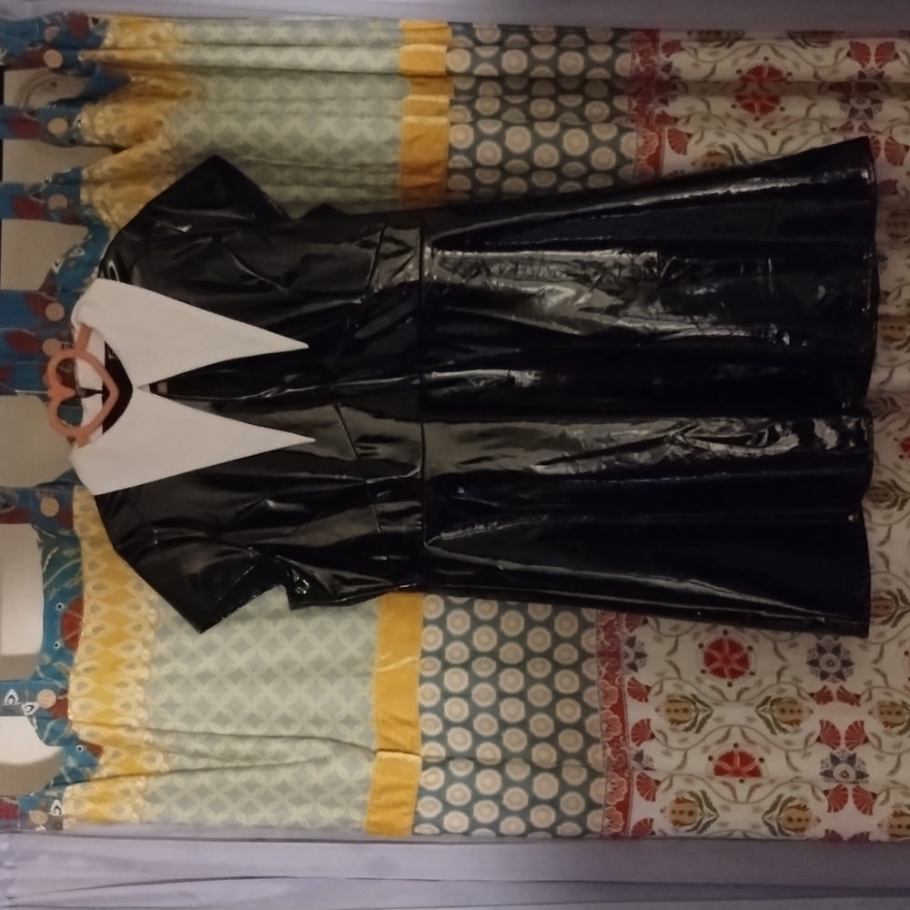 Killstar PVC Dress w/white collar